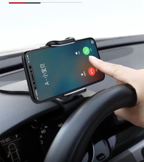 Universal Biltelefonholder Dashboardmontering 360° Drejelig GPS-beslag til iPhone Xiaomi 1 Pcs