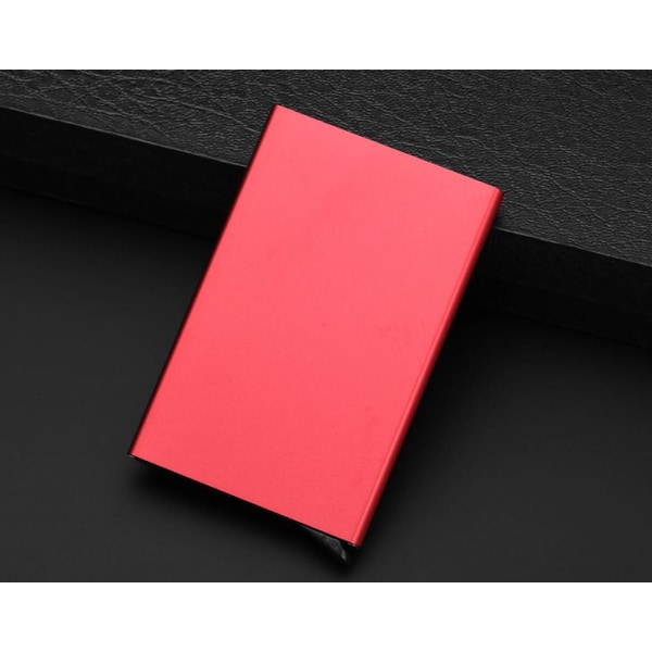 Lompakot Korttiteline RFID-turvallisilla alumiinilokeroilla Red