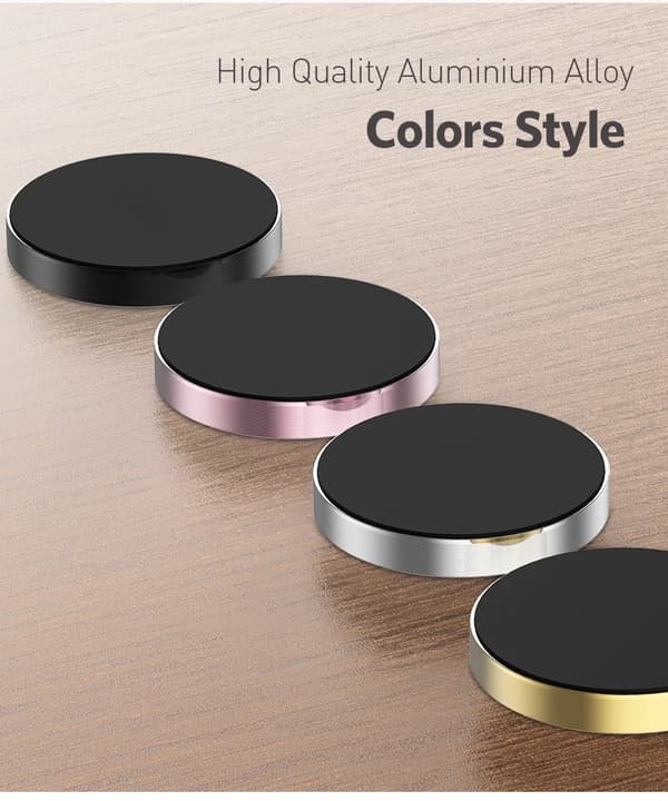 Magnetisk Bilholder Universal Stativ til iPhone Xiaomi Huawei Samsung Dashboardmontering Black