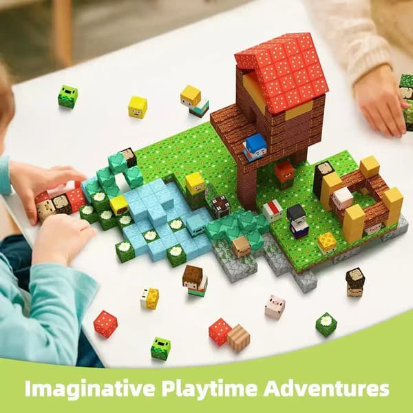 Magnetiske byggeklodser til børn 3+ - DIY-magnetterninger til drenge og piger - sansegaver random 200 pcs cube