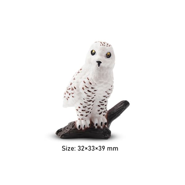 Howling Arctic Wolf Legetøjsfigur - Mini Polar Dyremodel til børn, kageindretning og gaver ML00106