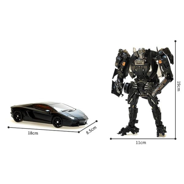 Transforming Dark Lockdown Robot Car Legetøj - Filmversion, Deforme Figurer, Børnefødselsdagsgave Lockdown