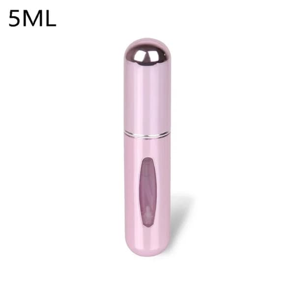 Mini påfyllningsbar parfymsprayflaska 5ml/8ml Resestorlek 5ml-Bright Silver