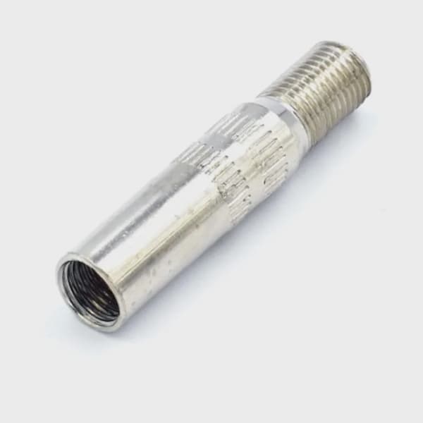 Förlängningsluftventil för Xiaomi M365/1S/Pro/Pro2 Mi3 Max G30 Uppblåsbart munstycke för framhjul silver39mm