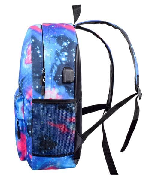 Fortnite Backpack - Waterproof School Bag with USB and Headphone Jack Blue