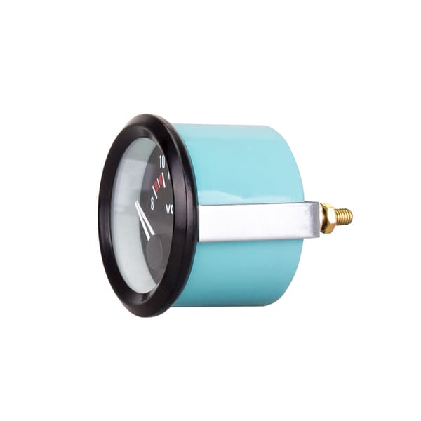 2" 52 mm voltmeter bil bilmätare voltmeter 8~16V vit LED-bakgrundsbelysning spänning 12V biltillbehör för bensinbil 12V voltmeter