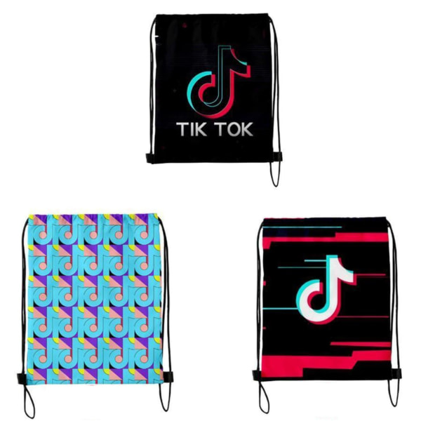Tik-Tok GYMSACK Gym Bags Reppu Urheilukassi reppu Model 3