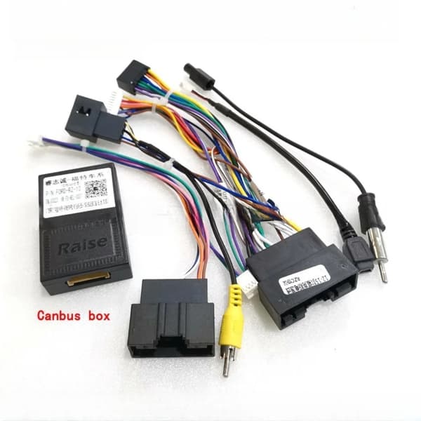 Nyeste Raise Canbus RZ-FD60 til Ford Focus MK3 MK5/ Fiesta/Edge/ Explore/Transit/ S-Max/C-Max/ Android GPS 16-benet strømkabel Cable Only