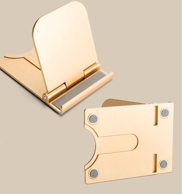 Telefonholder Mobil Smartphone Tablet Support til iPhone Skrivebord Bærbar Montering Gold