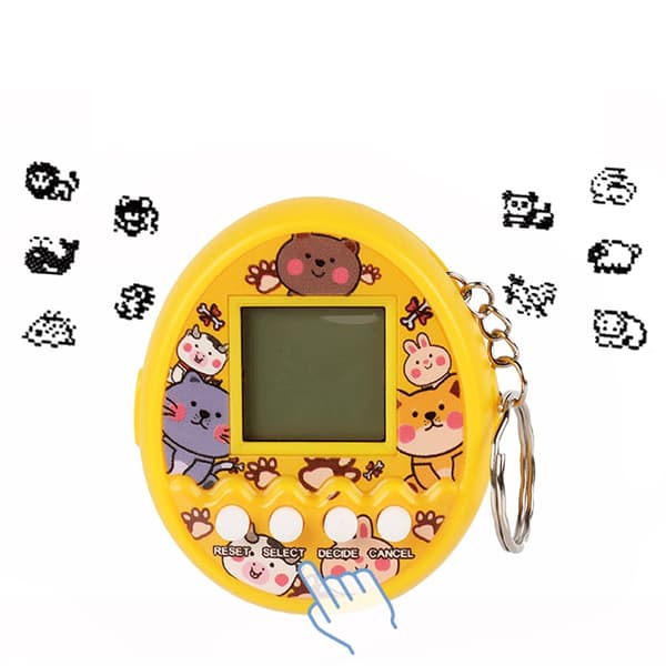 Virtual Tamagotchi Electronic Pets - Digitala djurleksaker för barn på ryska, tyska, spanska, polska Pink