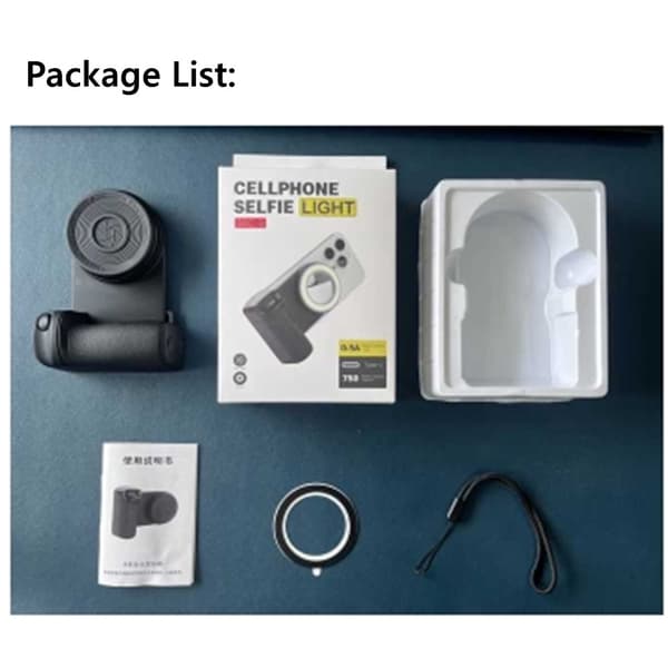 2026 Magsafe Bluetooth Shutter Kamera Håndtag Selfie Stabilisator med Udfyldningslys til iPhone 16 15 14 Android Hand grip