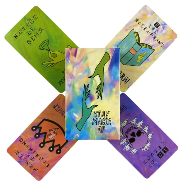 Prism Stay Magic Tarotkort Divination Deck Engelske versioner Edition Oracle Board Spille INK-bordspil til fest TT202