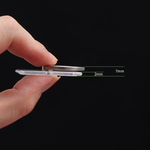 Universal Magnetisk Telefonholder Stand Fingerring Transparent til iPhone 11 12 XS Max style 2