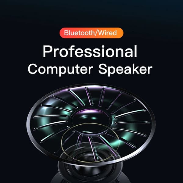 4D Computerhøjttaler Bar Stereolyd Subwoofer Bluetooth Højttaler Til Macbook Laptop Notebook PC Musikafspiller Kablet Højttaler Wired Version