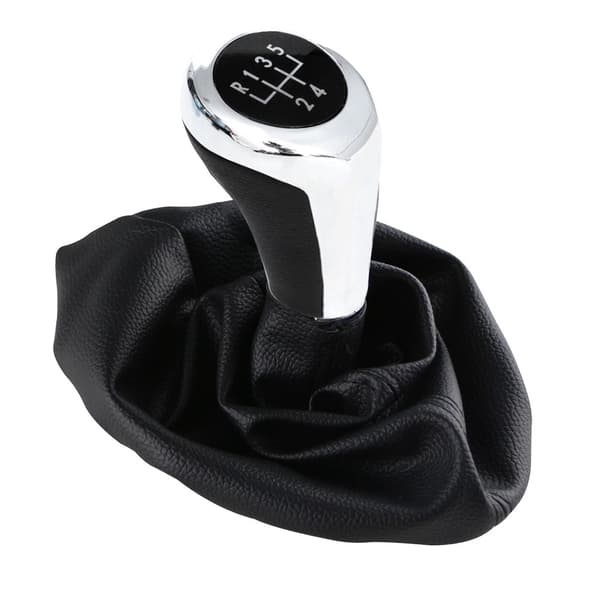 Bilens läderväxelspakskrage handbromsdamaskskydd för BMW 3-serie E30 E34 E36 E46 M3 Z3 interiörtillbehör black