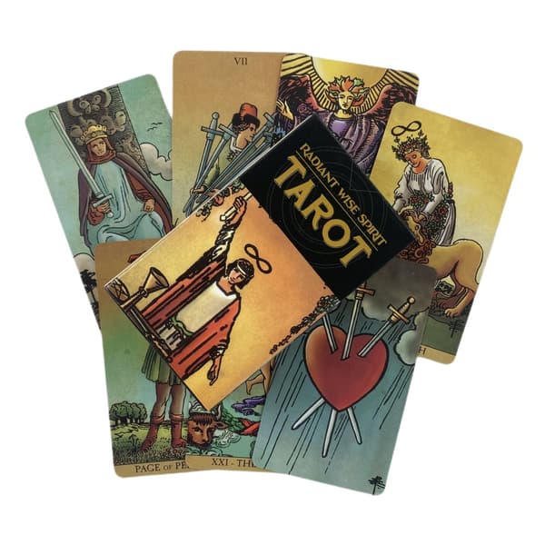 Prism Stay Magic Tarotkort Divination Deck Engelske versioner Edition Oracle Board Spille INK-bordspil til fest TT202