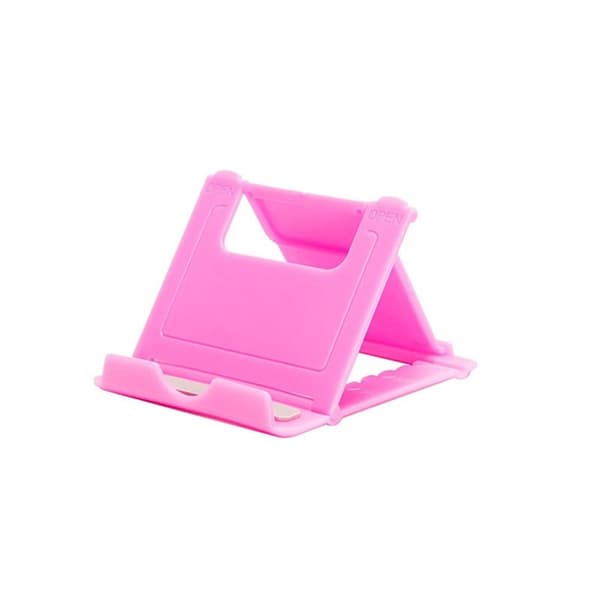 Mini justerbart bärbart universellt hopfällbart plaststativ för telefon och surfplatta för iPad iPhone Samsung Xiaomi Yellow
