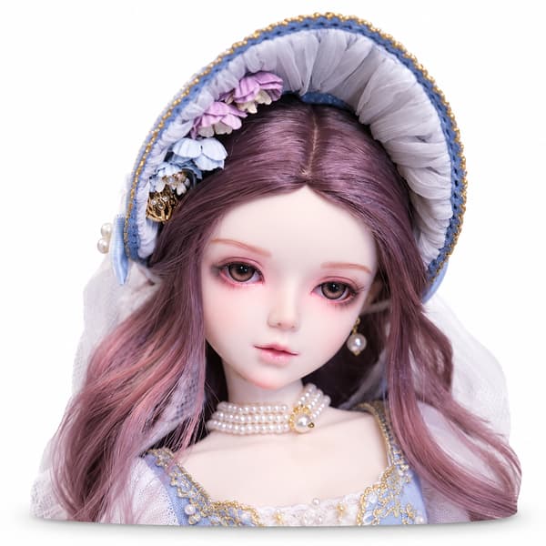 60 cm BJD dukke med designer makeup, modetøj, sko og paryk - perfekt gave til piger 01 Handmade makeup