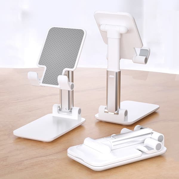 Justerbar universel bordtelefon- og tabletholder til iPhone, iPad, Xiaomi Pink