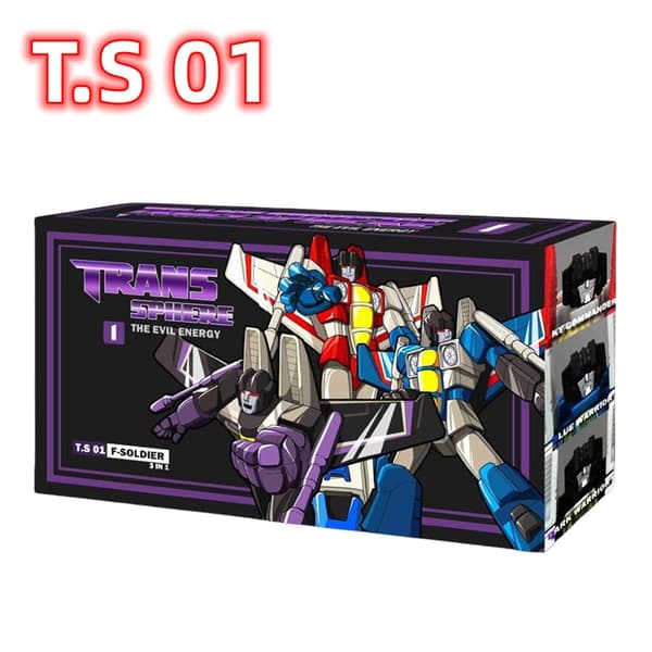 G1 Transformation Robot Legetøjssæt: Starscream, Skywarp, Thundercracker - små flyfigurer TS01