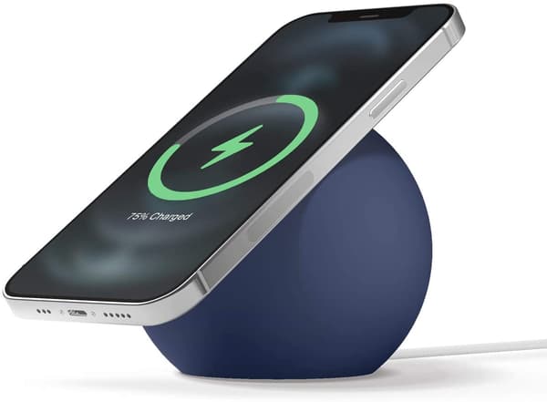 Magnetisk silikone bordkugleholder til Apple MagSafe iPhone 16 15 14 trådløs opladerdock Blue