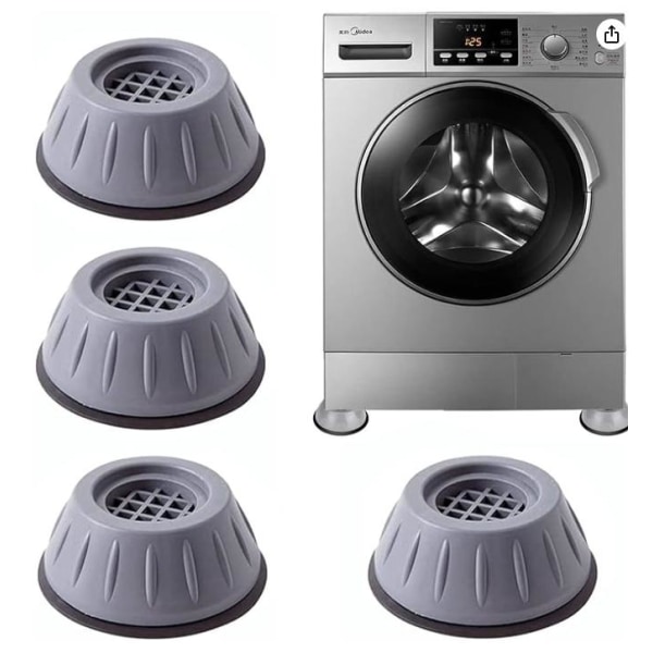 4 Stk Vaskemaskine Vibrationsdæmpere Fødder der dæmper