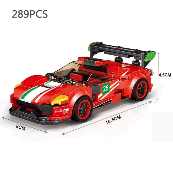 Supercar Building Blocks Set - Speed ​​Series Racing Vehicle MOC Model Leksaker för barn 681 476pcs