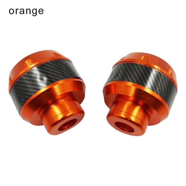 2 st aluminiumlegering glidkoppar anti-kraschskydd för Kaabo Vsett Kugoo Zero Scooters orange