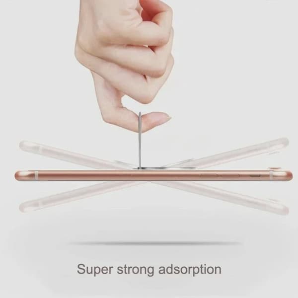 Magnetisk telefonholder til bil med fingerringstik black