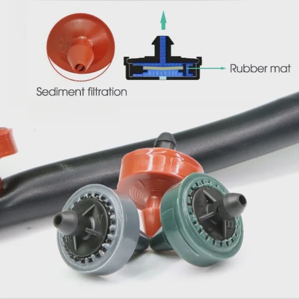 Stabilt flöde trädgårdsbevattningsutsläpp 2L 4L 8L/h vattenregulator droppbevattning växthus droppkoppling tryck automatisk kompensation 30pcs-2L