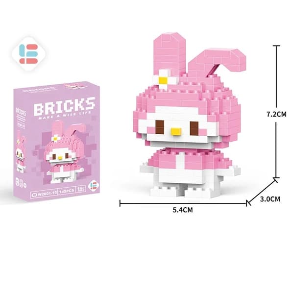 Disney Stitch Building Blocks Leksak - Pikachu & Anime karaktärsmodeller för barn - perfekt present! MnMouse With Box