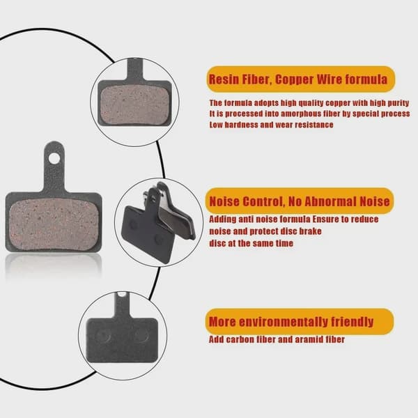 Bromsbelägg för KuKirin G2 Master G4 Smart KUGOO Kirin G3 PRO Elscooter Skivbromstillbehör 2pairs black