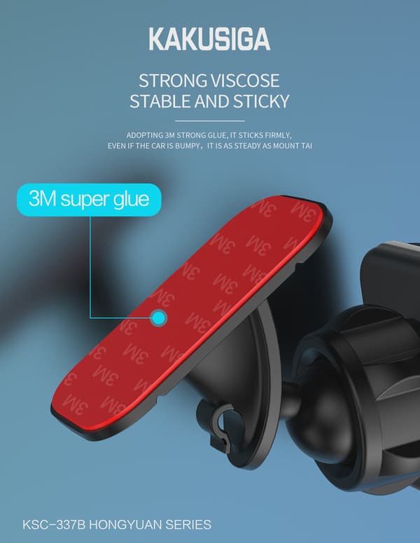 Universell magnetisk bilhållare för luftventil, 360° roterbar, passar iPhone Xiaomi GPS Black
