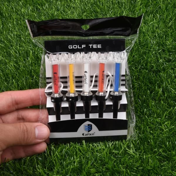 Förbättra ditt golfspel med Caiton 5st magnetisk plast golf-tee-set - 360 graders studs 5pcs 79mm