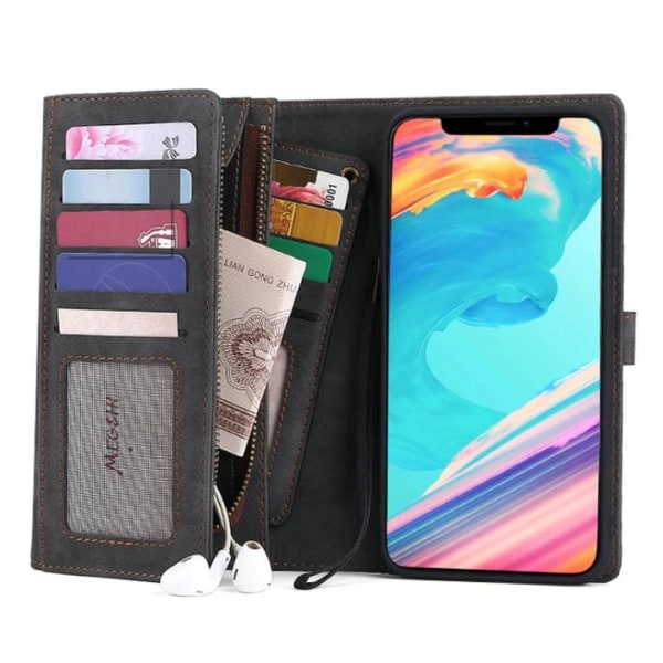 iPhone 11 Pro Max- Wallet Case / Magnet Cover 2 Color Black Till iPhone 11 Pro Max Svart