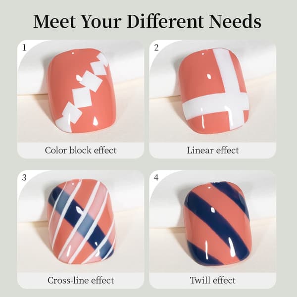 RSNAIL Neglekunstpensel Checker til tegning og maling 2pcs Sweep Brush