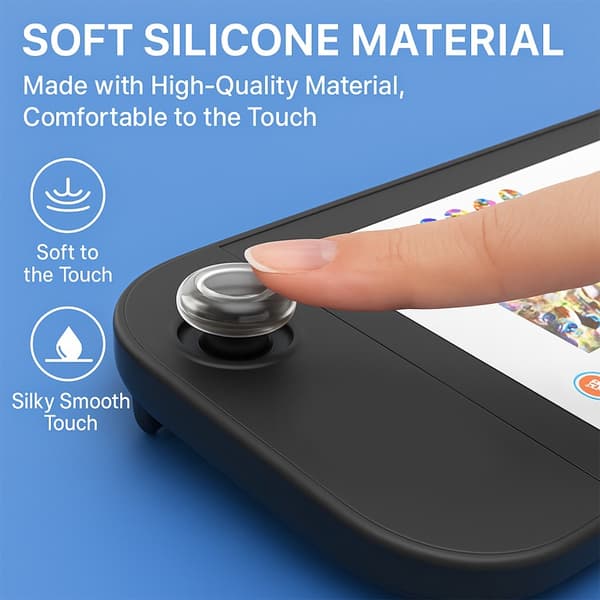 16-2 stk. til Switch 2 analoge tommelfingergrebsdæksler bløde silikone spilcontroller beskyttende, skridsikker joystick-dæksel til NS Switch2 4PCS-Mixed