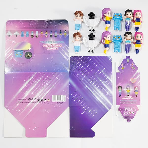 Kpop Demon Hunters Saja Blind Box Figur - Anime samleobjekt til børn, cosplay og julegaver Random 2pcs