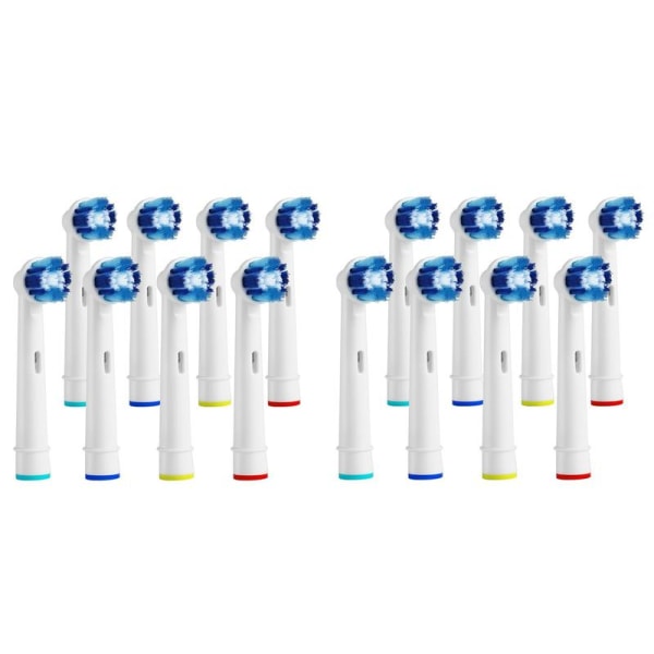 16 x Precision Clean OralB kompatibla Tandborsthuvuden SB-20A White