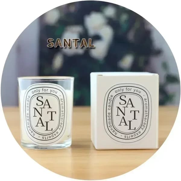 Romantisk Transparent Doftdoft Ljus Ljus Present Doftande Aromatiska Ljus Gästpresent Ljus Bröllopsljus Ljusburk SANTAL