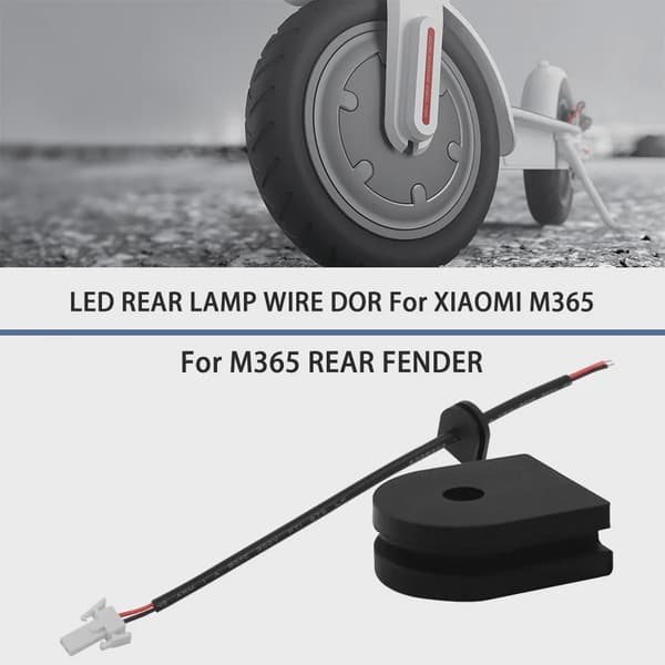1-5 st vikbara LED-batterikablar för Xiaomi M365 elscooter smart bakljustillbehör 5PC