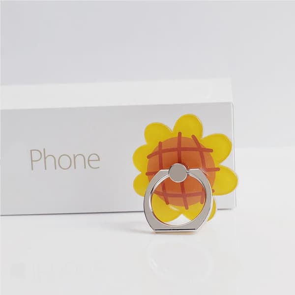 360° Blomsterfigur Fingerring Smartphone Holder Stativ til Alle Telefoner 8