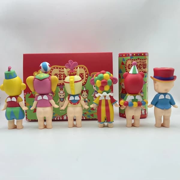Anime Sonny Angle Mini Figur Circus 1:e 2:e serien Blind Box Samlarobjekt Modell Figur Skrivbordsdekor Barn Födelsedagspresentleksak Full set of 6pcs 2th