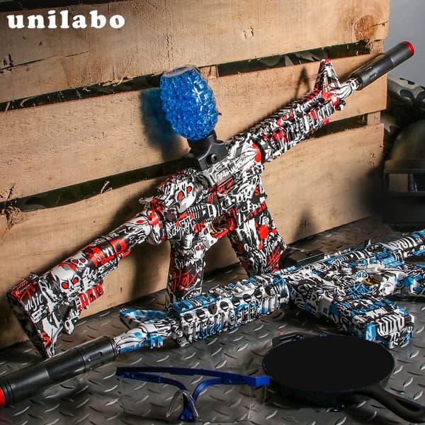 M416 Electric Blaster -leluasesarja ulkoleikkiin – erittäin tarkka ammunta White Blue