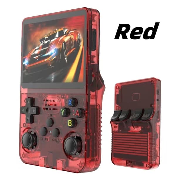ARKOS R36S Retro Handheld Video Game Console Linux System 3,5 tums IPS-skärm R35s Pro Portable White 64GB