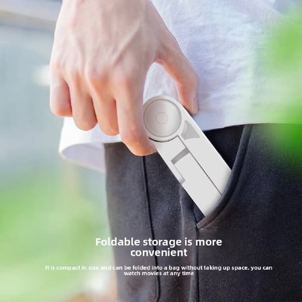 Universal foldbar tabletholder, bærbar plastholder til iPad Air Pro og mobiltelefoner black