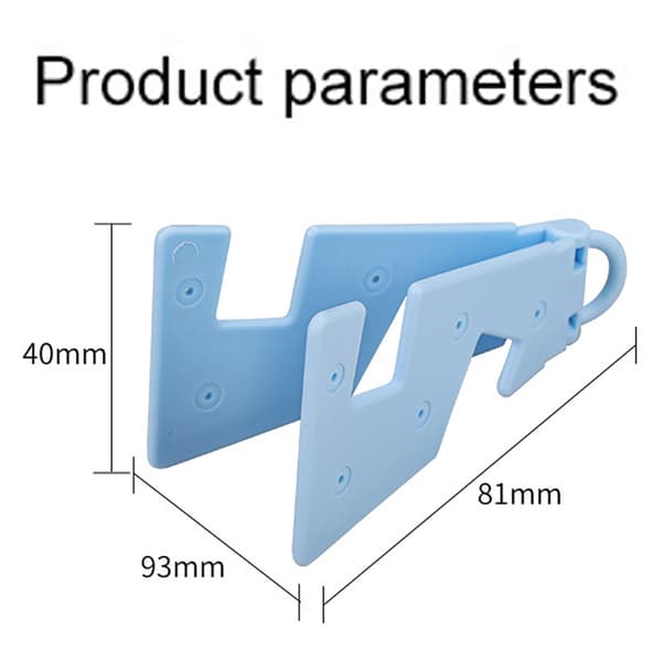 Bærbar Mini Foldbar Telefonstativ Universal Bordmonteringsholder til iPhone 14 13 Pro Samsung Xiaomi Blue