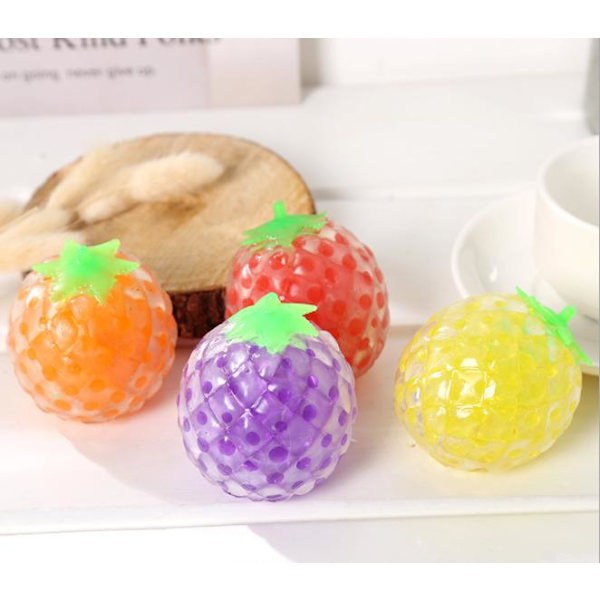 Frukt Anti-stress ball sensoriska fidget leksaker Yellow Gul