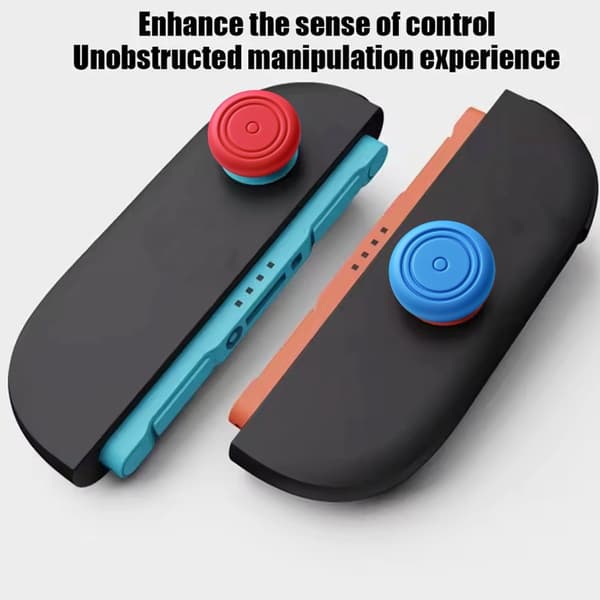 16-2 stk. til Switch 2 analoge tommelfingergrebsdæksler bløde silikone spilcontroller beskyttende, skridsikker joystick-dæksel til NS Switch2 4PCS-Mixed