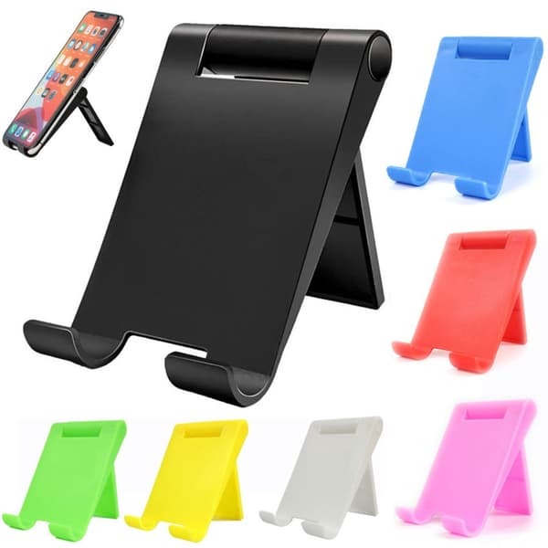Lazy Bracket Hopfällbart Telefonstativ Skrivbordshållare för Xiaomi iPhone 11 12 13 Pro Max Surfplatta Black